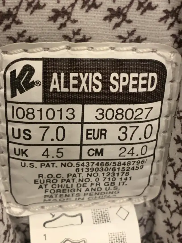K2 Alexis Speed Woman’s Rollerblades - Size 7 in Skates & Blades in Ottawa - Image 9