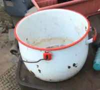 Very old steel pot