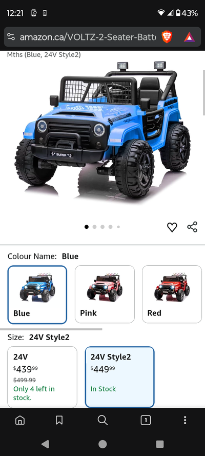 Upgraded 24v battery cash only no delivery no trades paid over 500 asking 300 perfect Easter gift 90...