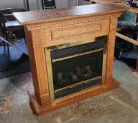 Electric Fireplace with mantel