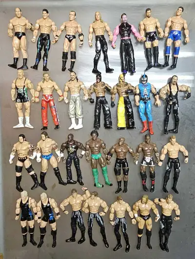 WWE WWE WCW ECW TNA JAKKS DELUXE WRESTLING FIGUREs, View more