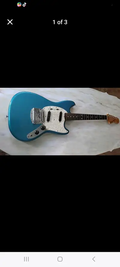 Used 2022 Fender Vintera 60's Mustang Guitar., View more