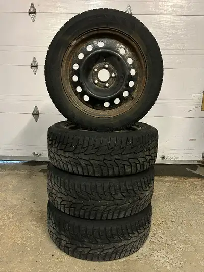 Hankook Pike tires on winter rims/ balances. Used on a Lincoln MKZ which has been sold without the t...