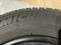 Winter tires on rim 195/16R15 Michelin X-ICE Xi3 10/32