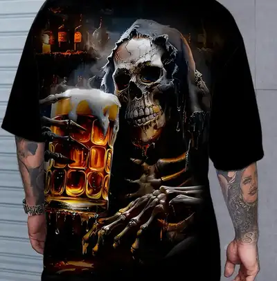 Two unique graphic t-shirts Size 9XL., View more