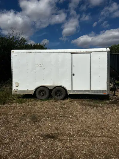 2014 Forest River Cargo Mate Tandem 3500 lb axle 16 ft x 8.5 Back door entrance height is 76” Roof i...