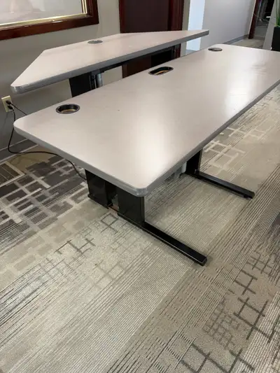 adjustable height desk and low profile table, View more