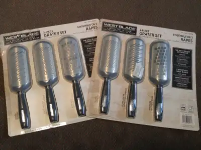 Grater Set - Westblade, 3 Piece - New, Open Pack - $12.00, View more