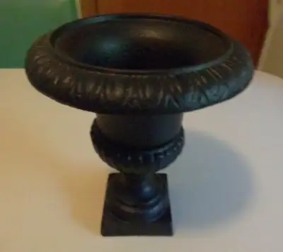 ANIIQUE FRENCH STYLE CAST IRON URN PLANTER, View more