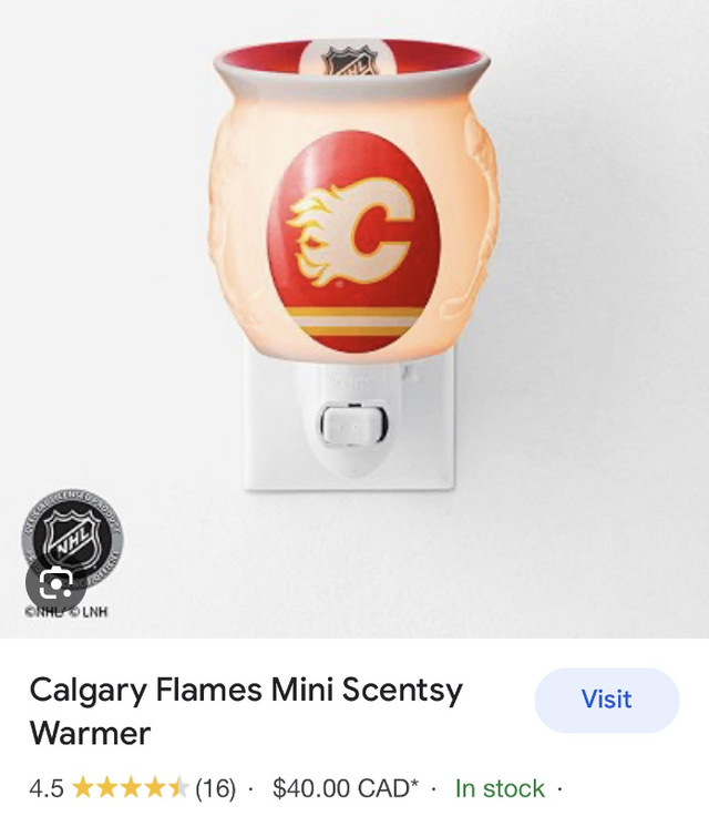 Calgary Flames Mini Scentsy Warmer in Home Décor & Accents in City of Halifax