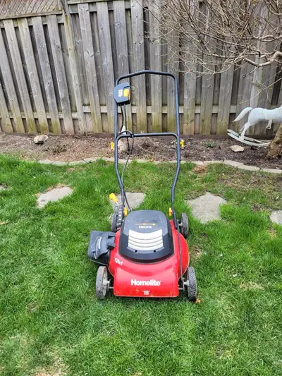 I am selling a used Homelite 18" electric lawn mower in good working condition, perfect for small to...