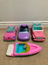 Barbie doll vehicles 