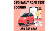 GET EARLY FULL G/G2 ROAD TEST BOOKING, DRIVING LESSONS