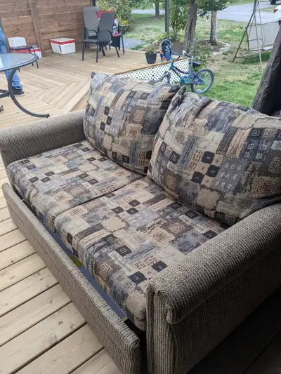 RV Couch for sale. Bottom has a drawer in it. Size 63L, 35W, 31H. $100.00. Located at Cedar shade Ca...