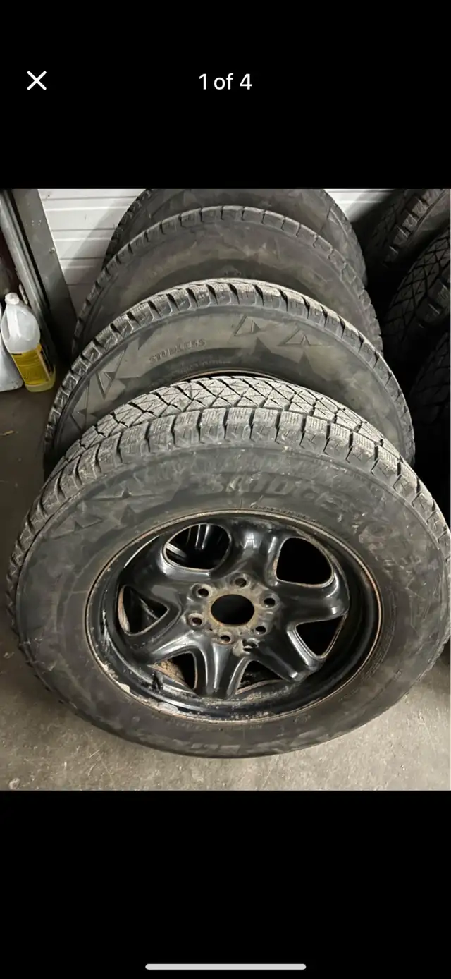 245/65/17 Bridgestone blizzacks on rims in Tires & Rims in Stratford - Image 3