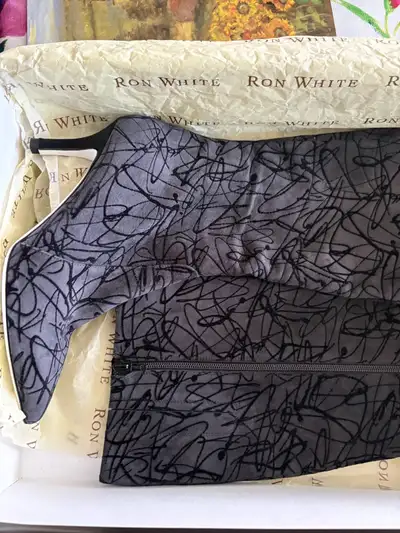 Ron White Cher Scribble- knee high boots for sale, View more