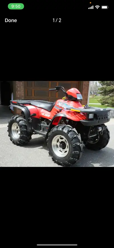 1996 Polaris needs a crank, I think the 2001 Yamaha needs a battery. Easy fix for someone who works...