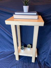** Locally made ** Solid wood end table/night stand 
