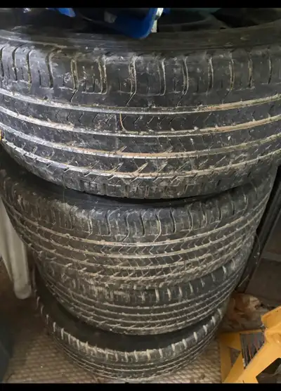 4 used summer tires for sale with rims 205 55 R16 with 5*114.3 bolt pattern Sold my car so no longer...