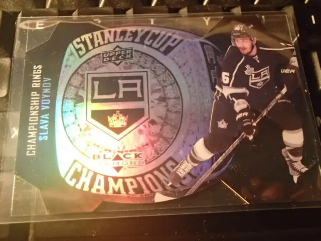 carte de hockey 2014-15 slsva voynov stanley cup ring62854393378306126