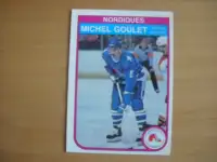 5 cartes de hockey de 1982