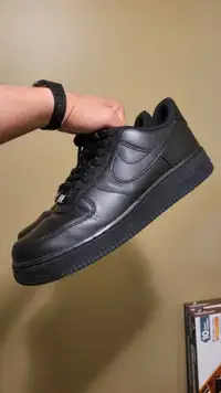 Black Air Force 1 Size 10 Shoes