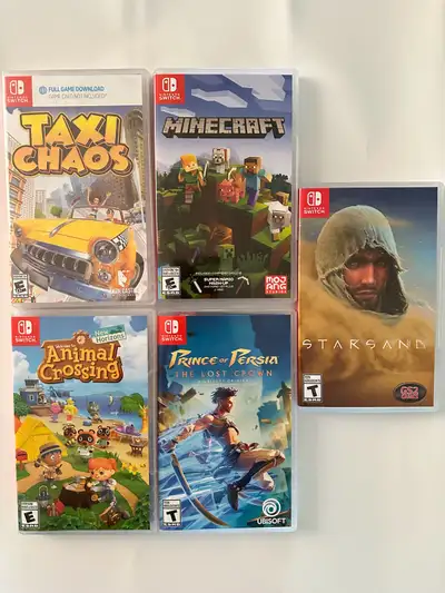 OR BEST OFFER Taxi Chaos BRAND NEW $25 Animal Crossing LIKE NEW $50 Prince of Persia LIKE NEW $40 Mi...