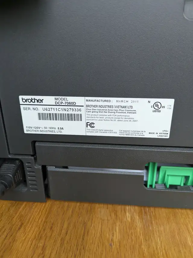 Brother DCP-7060D laser printer in Printers, Scanners & Fax in Belleville - Image 4