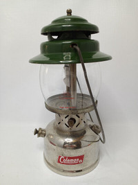 Vintage Coleman Lantern with Chrome Base no 236 Aug 1967