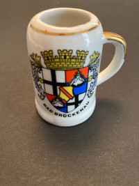 Vintage Miniature Beer Stein Bad Brückenau Germany Souvenir