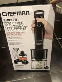 BNIB-Chefman Spiralizing Food Prep Kit/Chopper