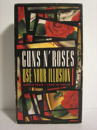 GUNS N' ROSES USE YOUR ILLUSION 1 WORLD TOUR VHS TAPE