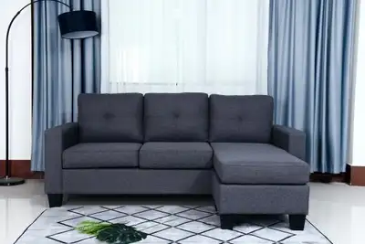 ASPER GREY SECTIONAL SOFA, View more