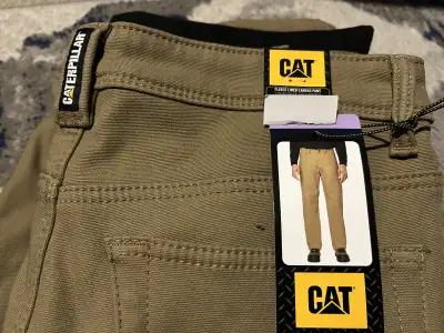 Brand New Caterpillar Fleece Lined Trousers Pant - Brown, View more