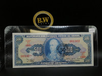 Quinhentos cruzeiros 500 brasil Republica Banknotes!!!!