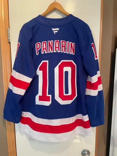 For sale is a Basically New Artemi Panarin Fanatics Premium New York Rangers jersey. Wore it once, n...
