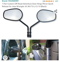 mirror, jeep ? off road  mirrors, *brand new*