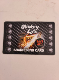 Pro Hockey Life Sharpening Cards