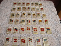 Antique Cigarette/Tobacco Silks--Country Flags