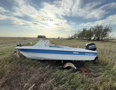 -Boat and boat trailer -Bought and was starting to fix it up but haven’t found the time -comes with...
