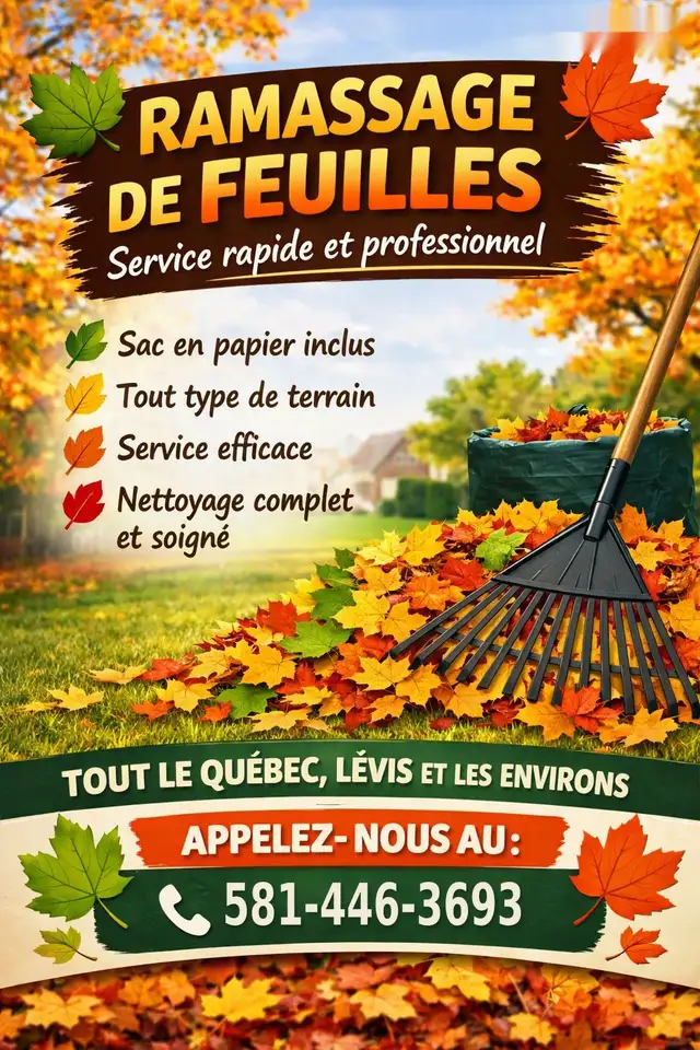Leaf Collection Service, Bags Included