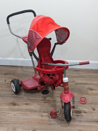 Kids Tricycle - Radio Flyer 4 in 1 with ride along platform