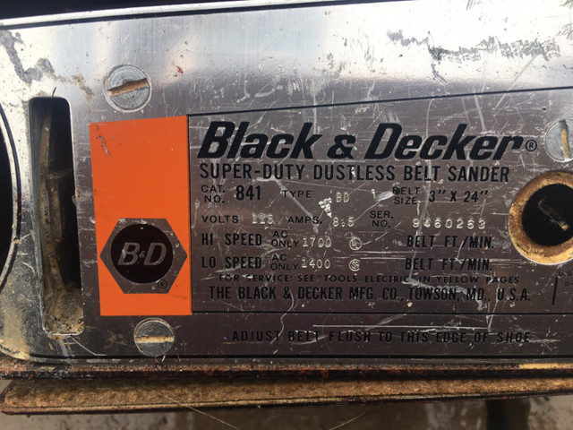 Black & Decker Belt Sander in Power Tools in Kingston - Image 2