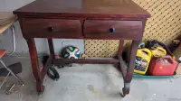 Wood desk / makeup table