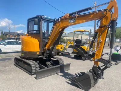 OX38E Compact Excavator - 3.8T (8,380 lbs) - Power & Comfort! ✅ Key Advantages: 25HP Kubota Engine:...