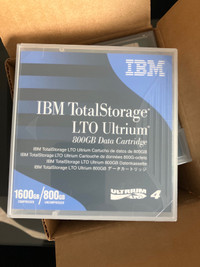 IBM TotalStorage LTO Ultrium 800GB/1.6TB tape Data Cartridges 