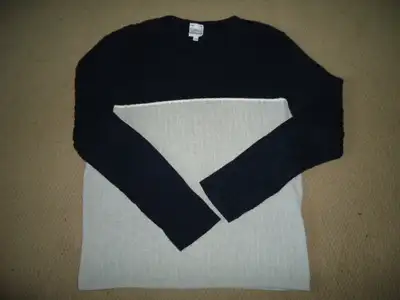 Nice casual dress sweater. FIBRES brand. Large/XL size. V-neck design. Has been worn before few time...
