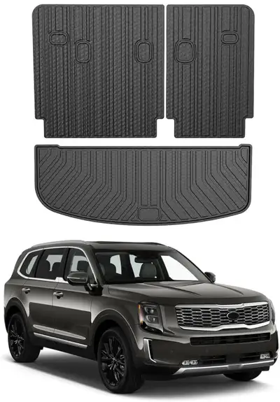 20-25 Kia Telluride Trunk Mat + Backrest, View more