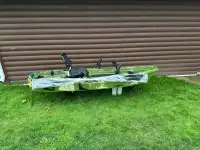 Sleek Pro -Camo Fishing Kayak with Pedal Propulsion