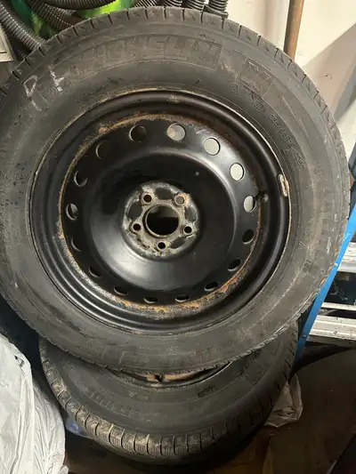Winter Tires with steel rims Originally on my Nissan Murano